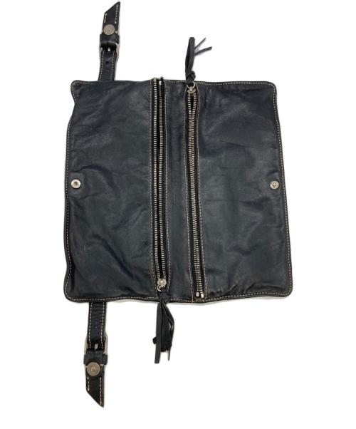 MIU MIU（ミュウミュウ）MIU MIU (ミュウミュウ) 90'Sレザーウォレット ブラック サイズ:なしの古着・服飾アイテム