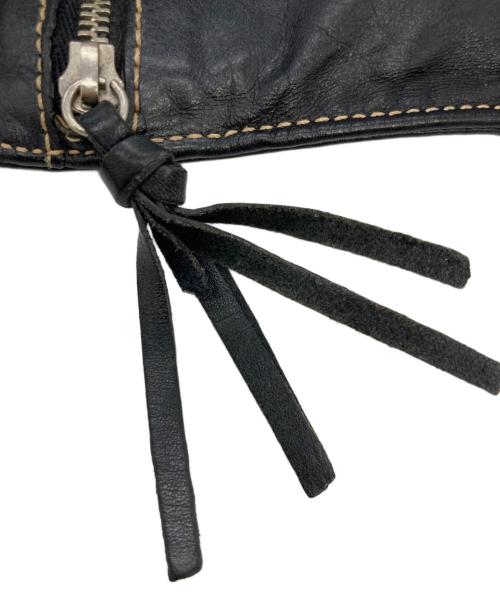 MIU MIU（ミュウミュウ）MIU MIU (ミュウミュウ) 90'Sレザーウォレット ブラック サイズ:なしの古着・服飾アイテム