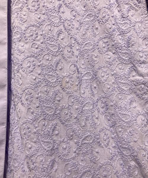 ne quittez pas（ヌキテパ）ne quittez pas (ヌキテパ) Cotton Voile Full Embroidery Shirts Dress パープル サイズ:Sの古着・服飾アイテム