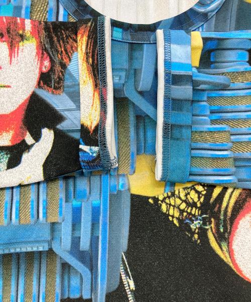 COMME des GARCONS HOMME PLUS（コムデギャルソンオムプリュス）COMME des GARCONS HOMME PLUS (コムデギャルソンオムプリュス) 転写プリントロングカットソー ブルー サイズ:Ⅿの古着・服飾アイテム