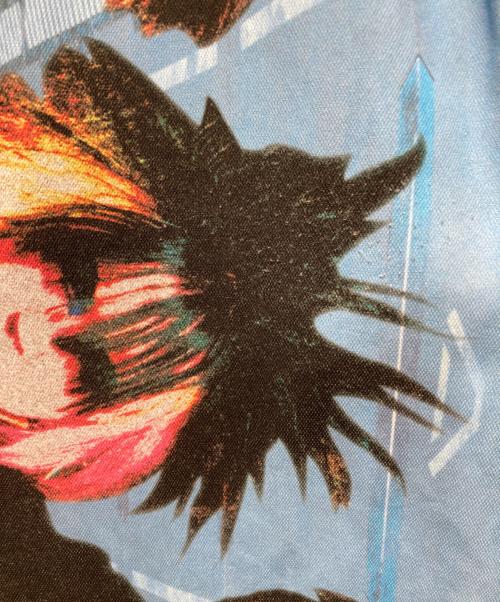 COMME des GARCONS HOMME PLUS（コムデギャルソンオムプリュス）COMME des GARCONS HOMME PLUS (コムデギャルソンオムプリュス) 転写プリントロングカットソー ブルー サイズ:Ⅿの古着・服飾アイテム