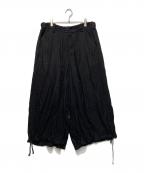 s'yteサイト）の古着「Cotton Twill Washer Hakama Balloon Pants」｜ブラック