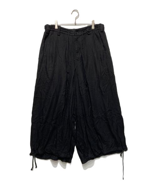 s'yte（サイト）s'yte (サイト) Cotton Twill Washer Hakama Balloon Pants ブラック サイズ:3の古着・服飾アイテム