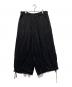 s'yte（サイト）の古着「Cotton Twill Washer Hakama Balloon Pants」｜ブラック