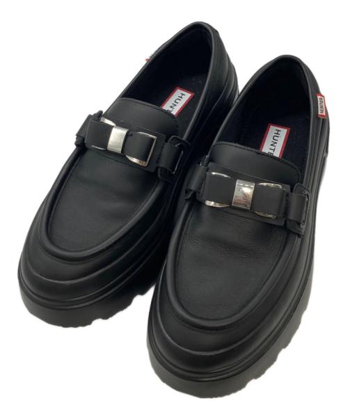 HUNTER（ハンター）HUNTER (ハンター) レインリボンローファー ブラック サイズ:23の古着・服飾アイテム