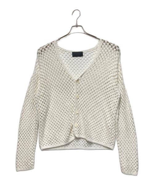 UNUSED（アンユーズド）UNUSED (アンユーズド) クロシェカーディガン ホワイトの古着・服飾アイテム