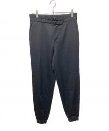 TAKESHI KOSAKA by Y's Pink Label（タケシコウサカ バイ ワイズピンクレーベル）の古着「ベルテッドジョガーパンツ」｜ブラック