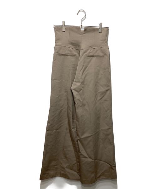 SATORU SASAKI（サトル ササキ）SATORU SASAKI (サトル ササキ) HIGH-WAIST WIDE PANTS ベージュ サイズ:1の古着・服飾アイテム