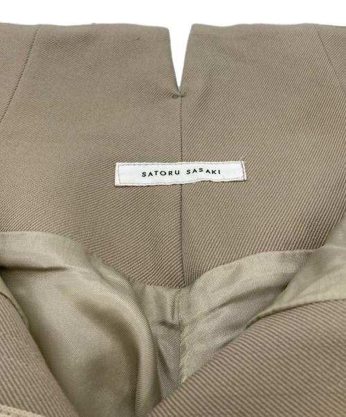 SATORU SASAKI（サトル ササキ）SATORU SASAKI (サトル ササキ) HIGH-WAIST WIDE PANTS ベージュ サイズ:1の古着・服飾アイテム