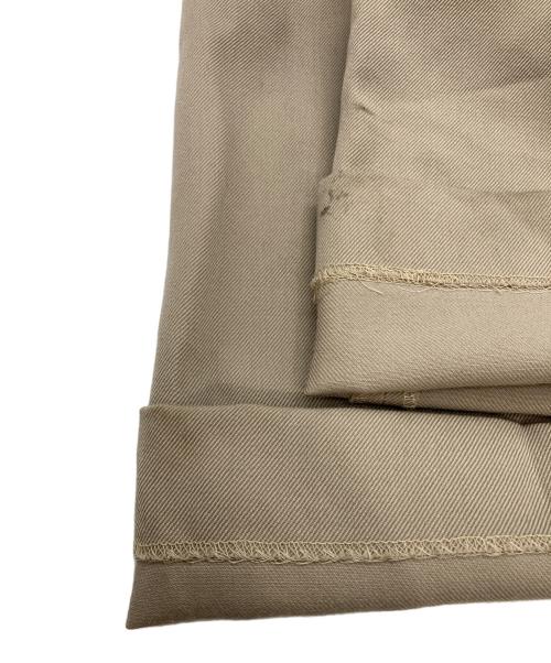 SATORU SASAKI（サトル ササキ）SATORU SASAKI (サトル ササキ) HIGH-WAIST WIDE PANTS ベージュ サイズ:1の古着・服飾アイテム