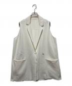 ESTNATIONエストネーション）の古着「ニットジレ」｜ホワイト