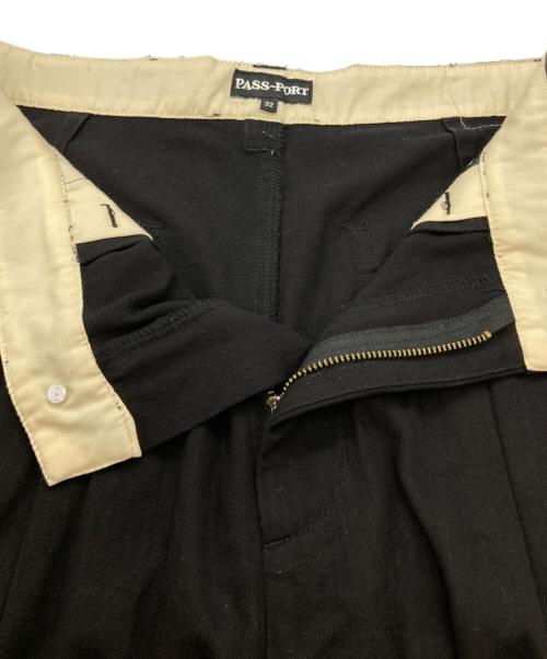 PASSPORT（パスポート）PASSPORT (パスポート) HBT 2タックハーフパンツ ブラック サイズ:32の古着・服飾アイテム