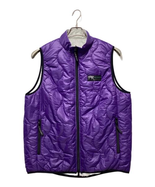 WILD THINGS（ワイルドシングス）WILD THINGS (ワイルドシングス) REVERSIBLE BELAY VEST パープル×ホワイト サイズ:Ｌの古着・服飾アイテム