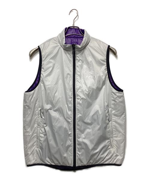 WILD THINGS（ワイルドシングス）WILD THINGS (ワイルドシングス) REVERSIBLE BELAY VEST パープル×ホワイト サイズ:Ｌの古着・服飾アイテム