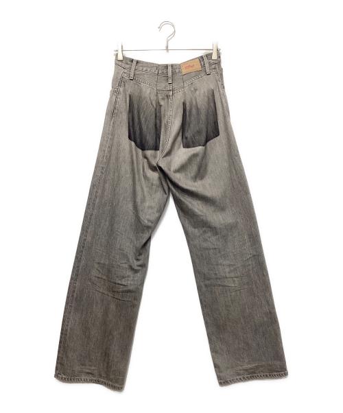 UNGRID（アングリッド）UNGRID (アングリッド) 再構築デニムパンツ グレー サイズ:25の古着・服飾アイテム