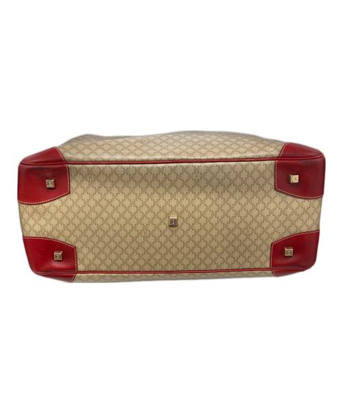 CELINE（セリーヌ）CELINE (セリーヌ) ボストンバッグ レッド×ベージュの古着・服飾アイテム