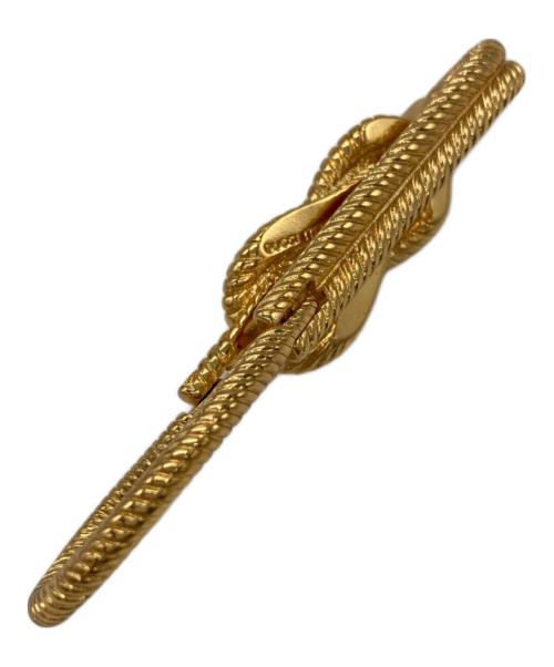 GUCCI（グッチ）GUCCI (グッチ) ロープデザインキーリング ゴールドの古着・服飾アイテム