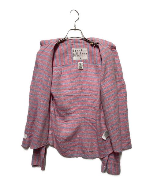 Frank&Eileen（フランクアンドアイリーン）Frank&Eileen (フランクアンドアイリーン) スキッパーリネンシャツ ピンク サイズ:XSの古着・服飾アイテム