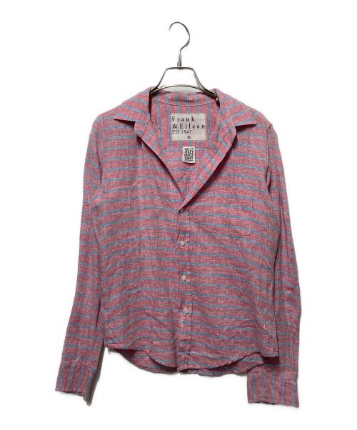 Frank&Eileen（フランクアンドアイリーン）Frank&Eileen (フランクアンドアイリーン) スキッパーリネンシャツ ピンク サイズ:XSの古着・服飾アイテム