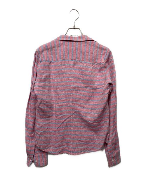 Frank&Eileen（フランクアンドアイリーン）Frank&Eileen (フランクアンドアイリーン) スキッパーリネンシャツ ピンク サイズ:XSの古着・服飾アイテム