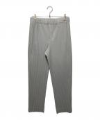 HOMME PLISSE ISSEY MIYAKEオム プリッセ イッセイ ミヤケ）の古着「BASICS プリーツパンツ」｜グレー