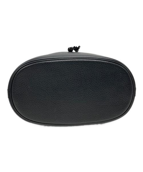 Burberry's（バーバリーズ）Burberry's (バーバリーズ) 裏ノヴァチェック巾着バケツバッグ ブラックの古着・服飾アイテム