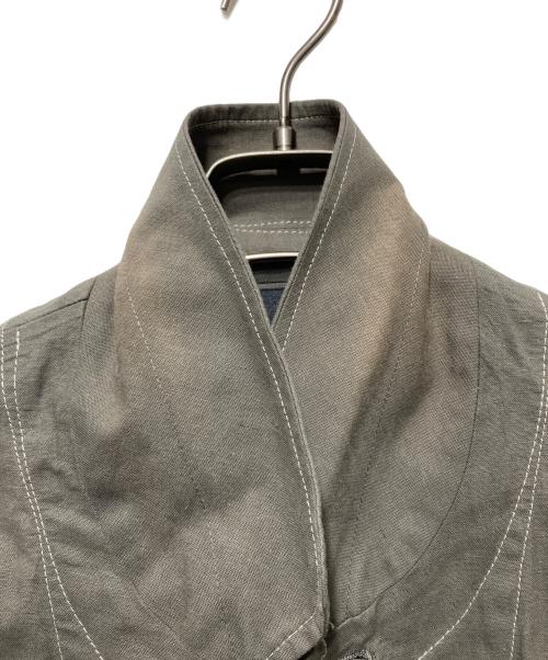 UNDERCOVER（アンダーカバー）UNDERCOVER (アンダーカバー) 丸襟ステッチジャケット グレー サイズ:2の古着・服飾アイテム