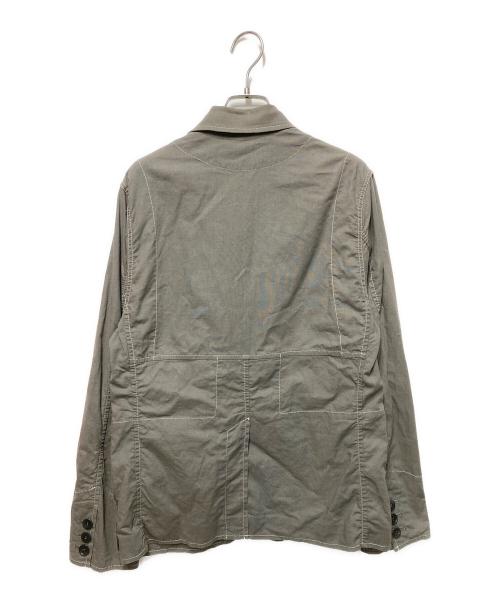 UNDERCOVER（アンダーカバー）UNDERCOVER (アンダーカバー) 丸襟ステッチジャケット グレー サイズ:2の古着・服飾アイテム