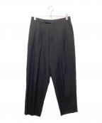 LAD MUSICIANラッドミュージシャン）の古着「2TUCK TAPERED WIDE SLACKS」｜ブラック