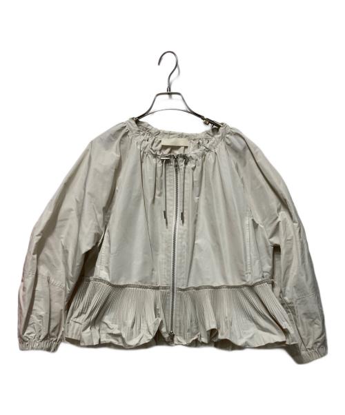 MARILYN MOON（マリリンムーン）MARILYN MOON (マリリンムーン) プリーツデザインブルゾン アイボリー サイズ:なしの古着・服飾アイテム