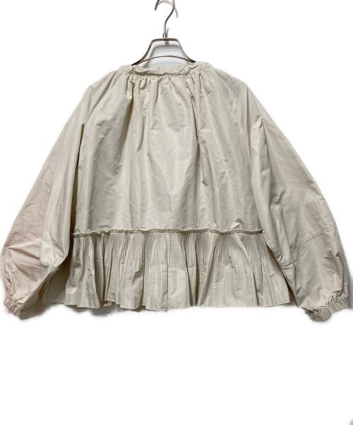 MARILYN MOON（マリリンムーン）MARILYN MOON (マリリンムーン) プリーツデザインブルゾン アイボリー サイズ:なしの古着・服飾アイテム