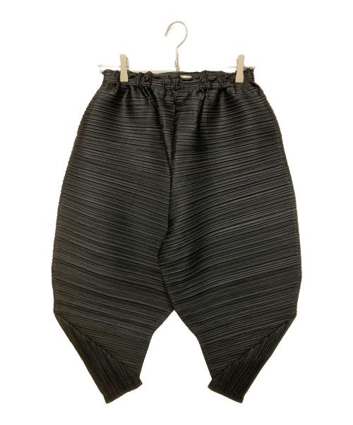 PLEATS PLEASE（プリーツプリーズ）PLEATS PLEASE (プリーツプリーズ) THICKER BOUNCE / プリーツパンツ ブラック サイズ:3の古着・服飾アイテム