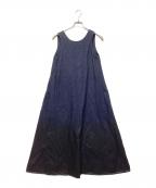 MECREメクル）の古着「コーティングデニムノースリーブワンピース」｜インディゴ
