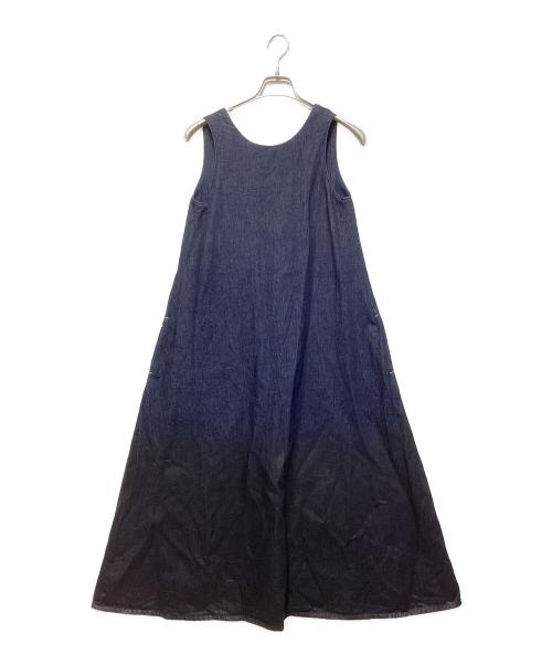 MECRE（メクル）MECRE (メクル) コーティングデニムノースリーブワンピース インディゴ サイズ:Sの古着・服飾アイテム