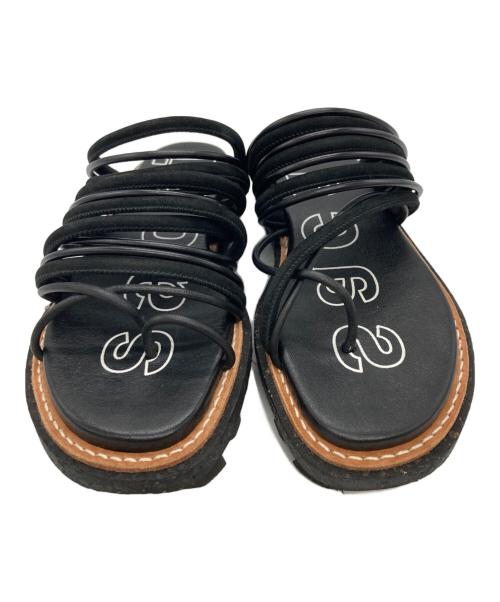 sacai（サカイ）sacai (サカイ) TUBE Strap Sandals ブラック サイズ:37の古着・服飾アイテム