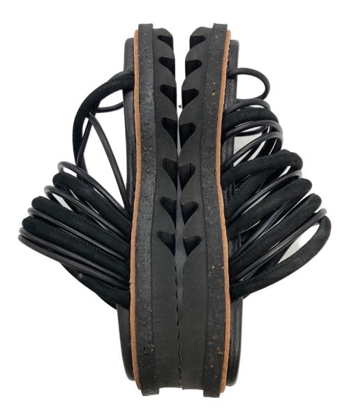 sacai（サカイ）sacai (サカイ) TUBE Strap Sandals ブラック サイズ:37の古着・服飾アイテム