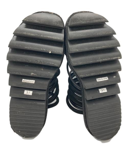 sacai（サカイ）sacai (サカイ) TUBE Strap Sandals ブラック サイズ:37の古着・服飾アイテム