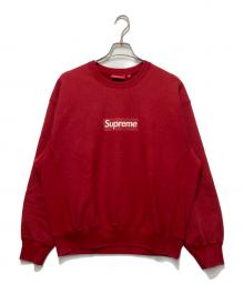 SUPREME（シュプリーム）の古着「Washed Box Logo Crewneck」｜レッド