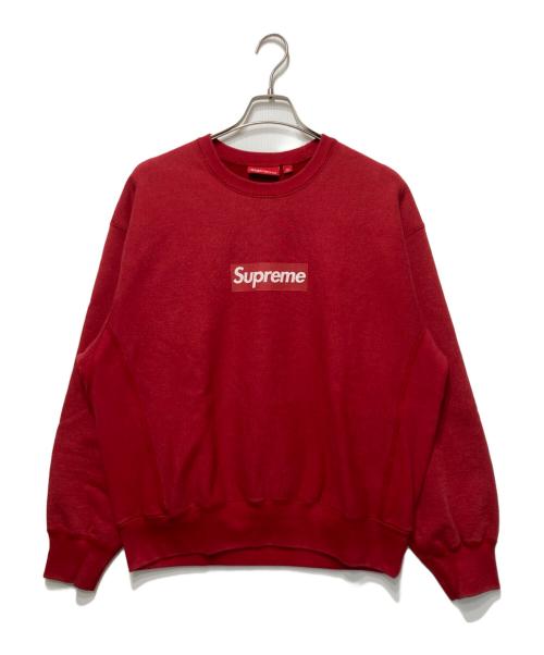 SUPREME（シュプリーム）SUPREME (シュプリーム) Washed Box Logo Crewneck レッド サイズ:Mの古着・服飾アイテム