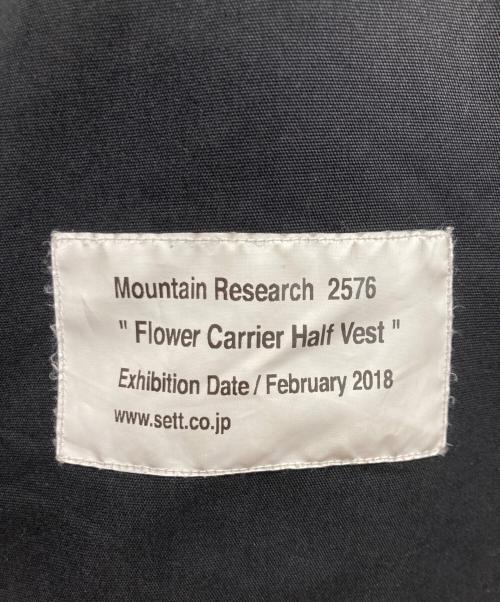 MOUNTAIN RESEARCH（マウンテンリサーチ）MOUNTAIN RESEARCH (マウンテンリサーチ) Flower Carrier Half Vest ブラック サイズ:FREEの古着・服飾アイテム