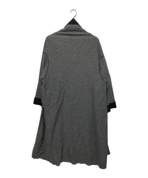 PLAIN PEOPLE（プレインピープル）PLAIN PEOPLE (プレインピープル) カシミヤリバーシブルコート ブラック×グレー サイズ:3の古着・服飾アイテム