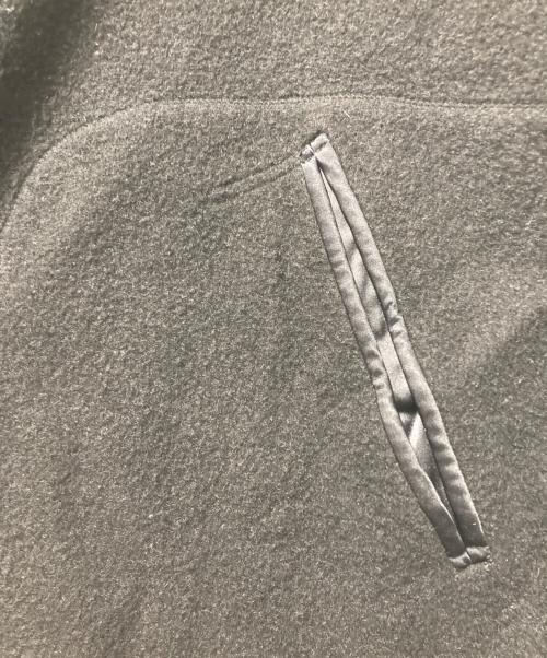 PLAIN PEOPLE（プレインピープル）PLAIN PEOPLE (プレインピープル) カシミヤリバーシブルコート ブラック×グレー サイズ:3の古着・服飾アイテム