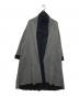 PLAIN PEOPLE（プレインピープル）の古着「カシミヤリバーシブルコート」｜ブラック×グレー