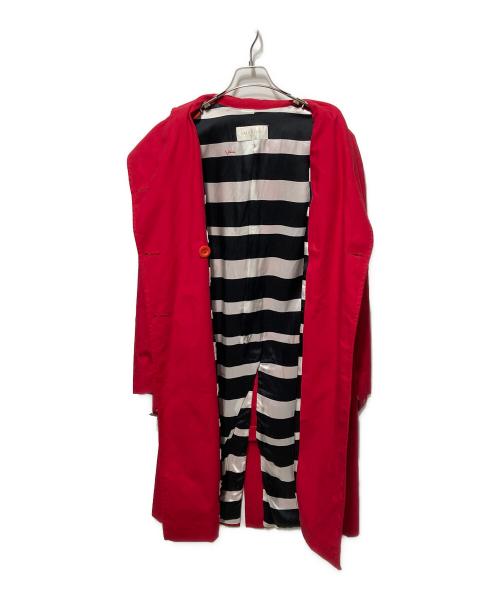 VALENTINO（ヴァレンティノ）VALENTINO (ヴァレンティノ) トレンチコート レッド サイズ:40の古着・服飾アイテム
