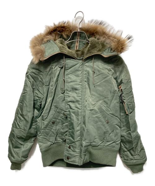 AVIREX（アヴィレックス）AVIREX (アヴィレックス) FRANK (フランク) N-2B型フライトジャケット カーキ サイズ:Mの古着・服飾アイテム