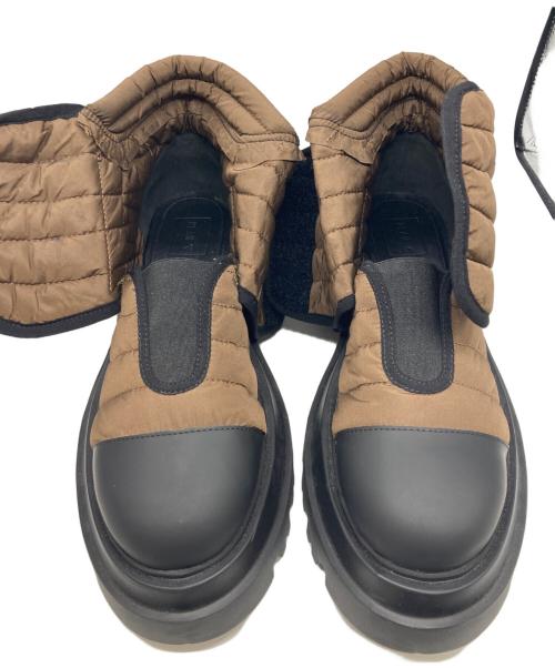 PLAN C（プランシー）PLAN C (プランシー) キルテッドブーツ ブラウン サイズ:40の古着・服飾アイテム