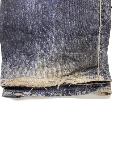 ZARA（ザラ）ZARA (ザラ) ウォッシュド加工プリントバギーフィットジーンズ インディゴ サイズ:40の古着・服飾アイテム