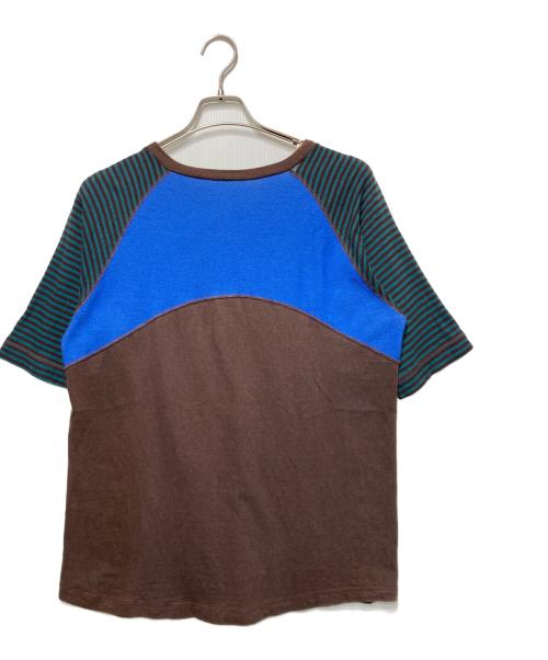 FINAL HOME（ファイナルホーム）FINAL HOME (ファイナルホーム) ラグラン切替Tee ブラウン サイズ:Mの古着・服飾アイテム