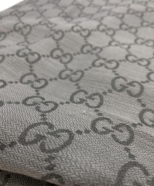 GUCCI（グッチ）GUCCI (グッチ) GG柄ストール グレー サイズ:140cmＸ140cmの古着・服飾アイテム