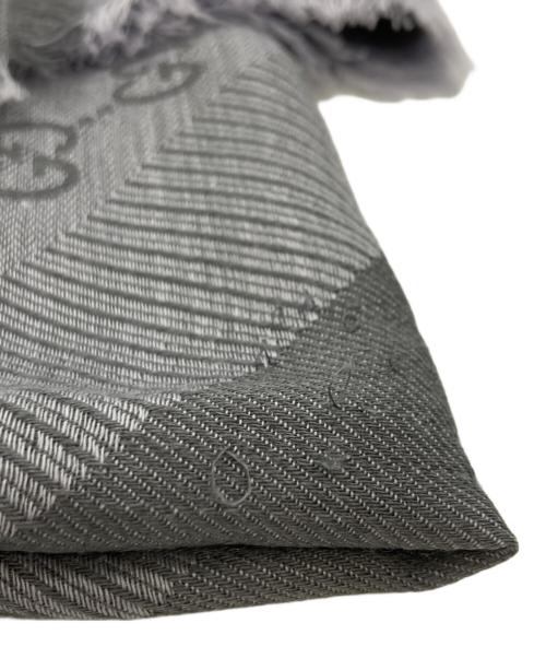 GUCCI（グッチ）GUCCI (グッチ) GG柄ストール グレー サイズ:140cmＸ140cmの古着・服飾アイテム